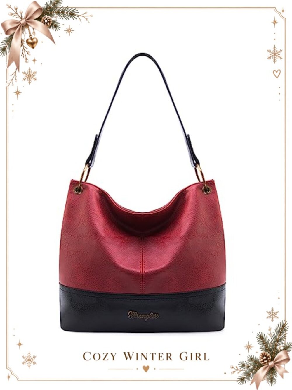 Vegan Leather Hobo Bag Top Handle Shoulder Purse Handbag